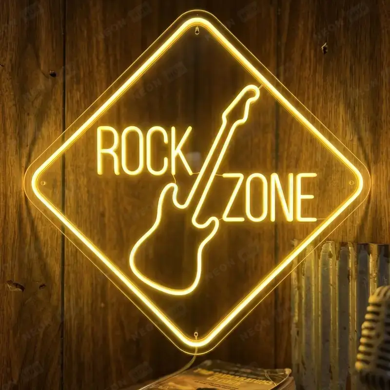 Неоновая вывеска Rock Zone — вид 2