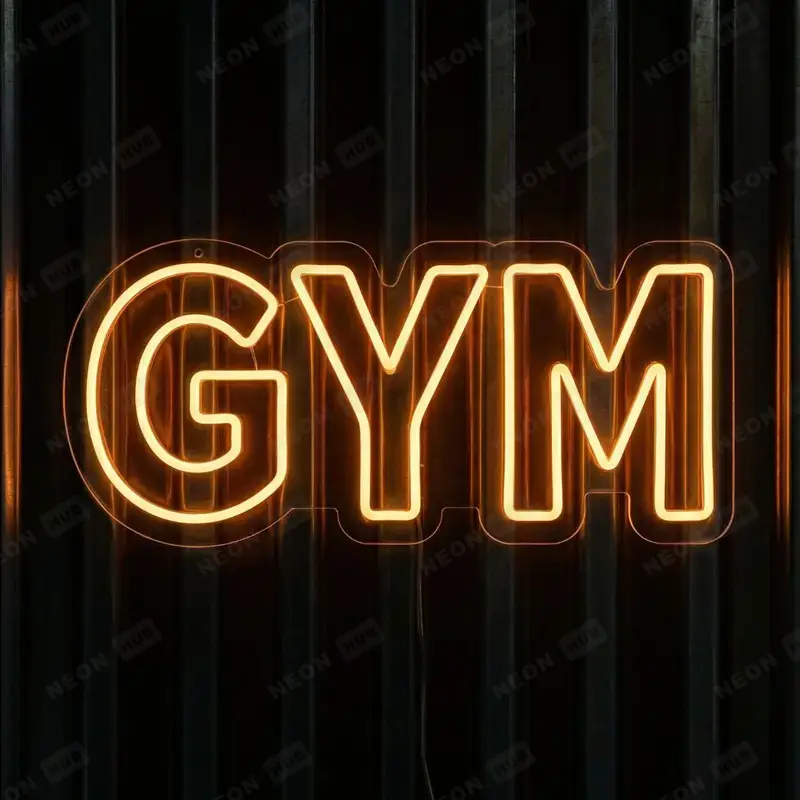 Неоновая вывеска GYM