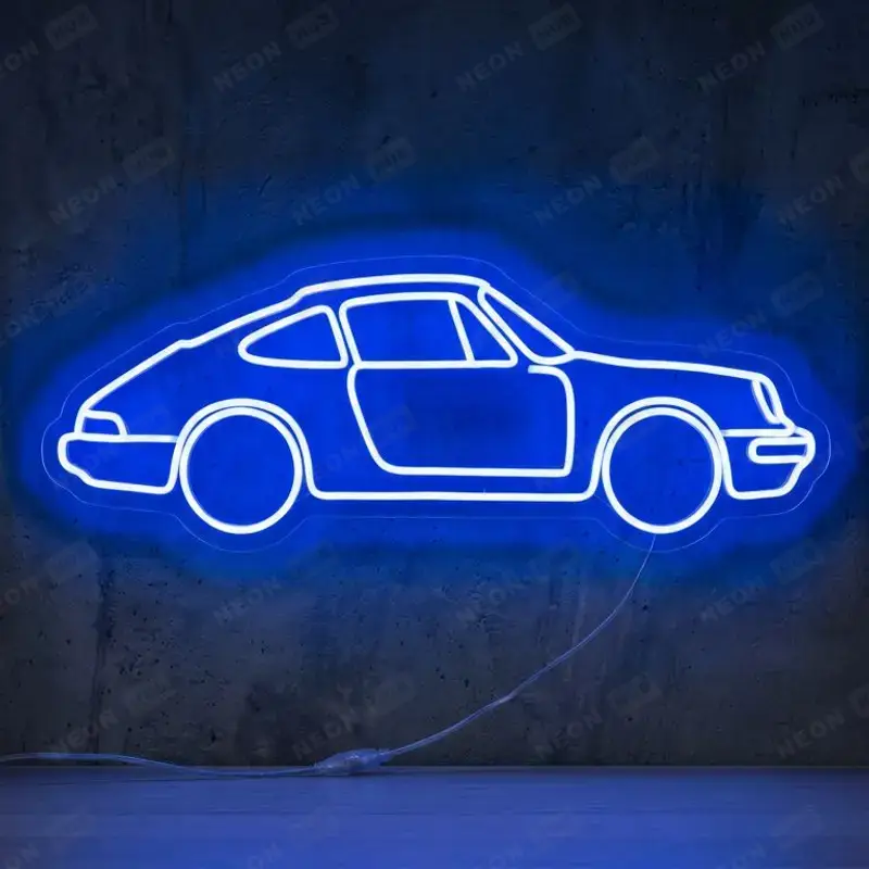 Неоновая вывеска PORSCHE 911 RETRO